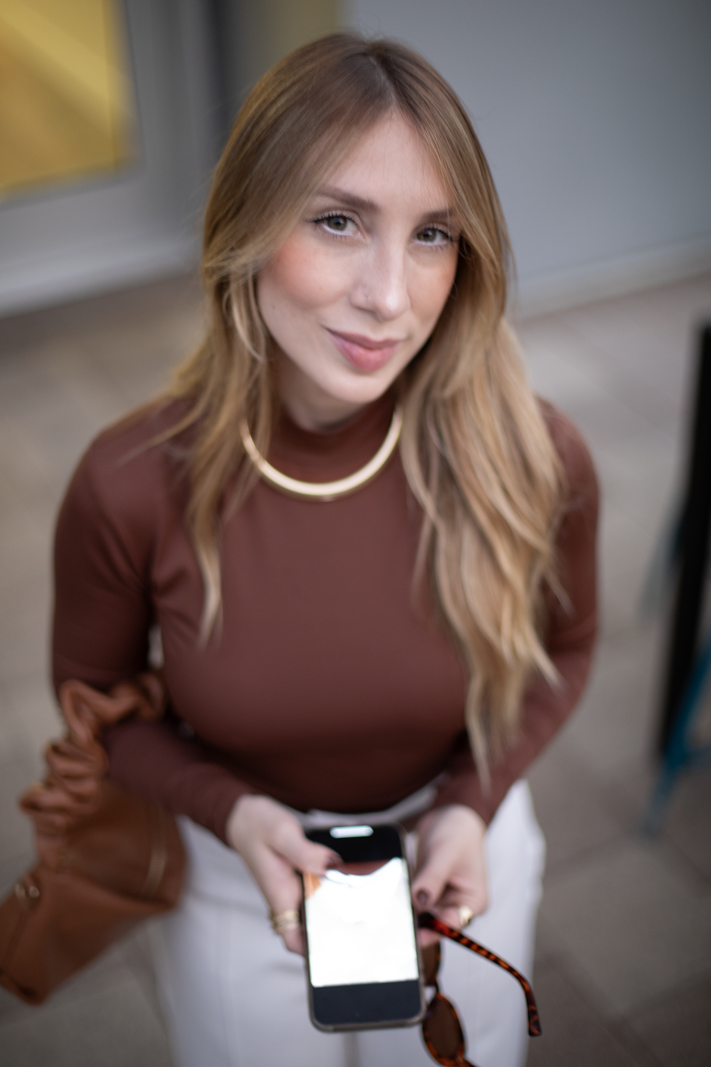 Brown Laura Blouse