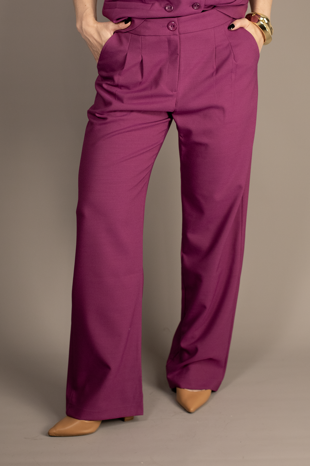 Grape Karin Tailored Pants