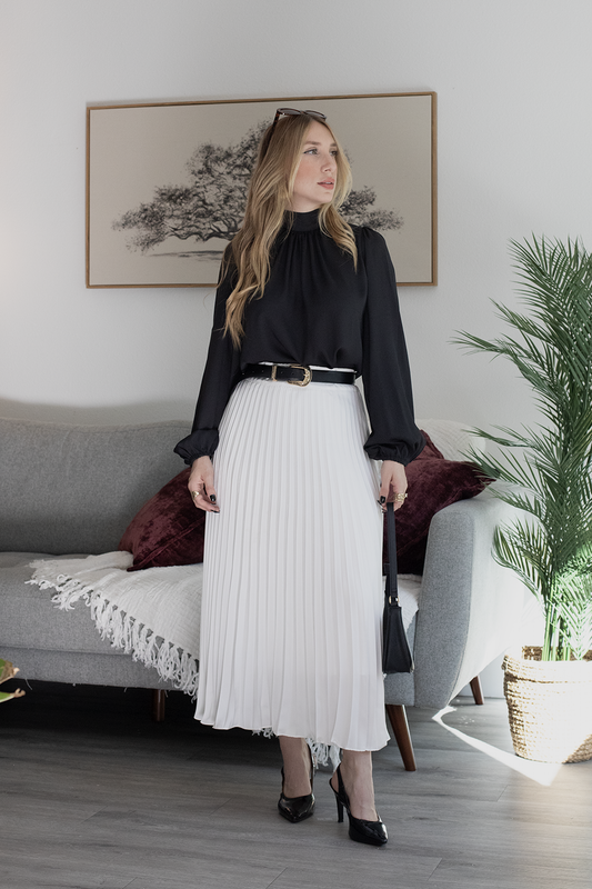 Midi Pleated Skirt