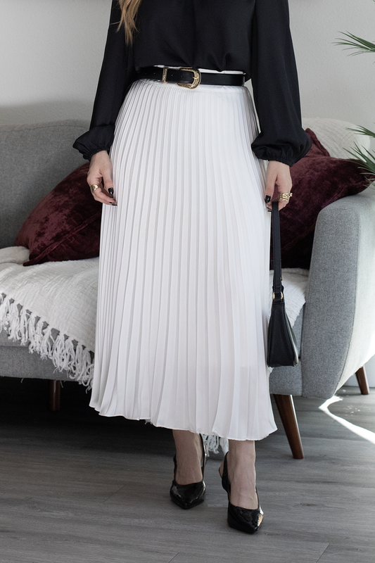 Midi Pleated Skirt
