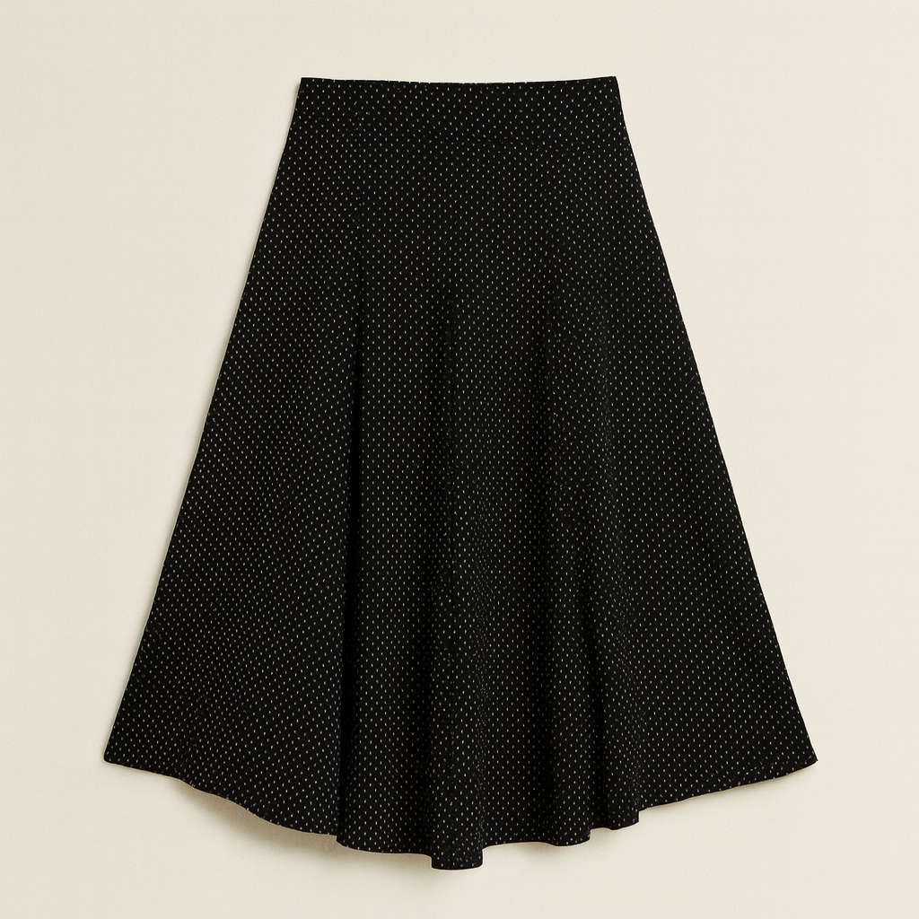 Black Polka Dot Skirt
