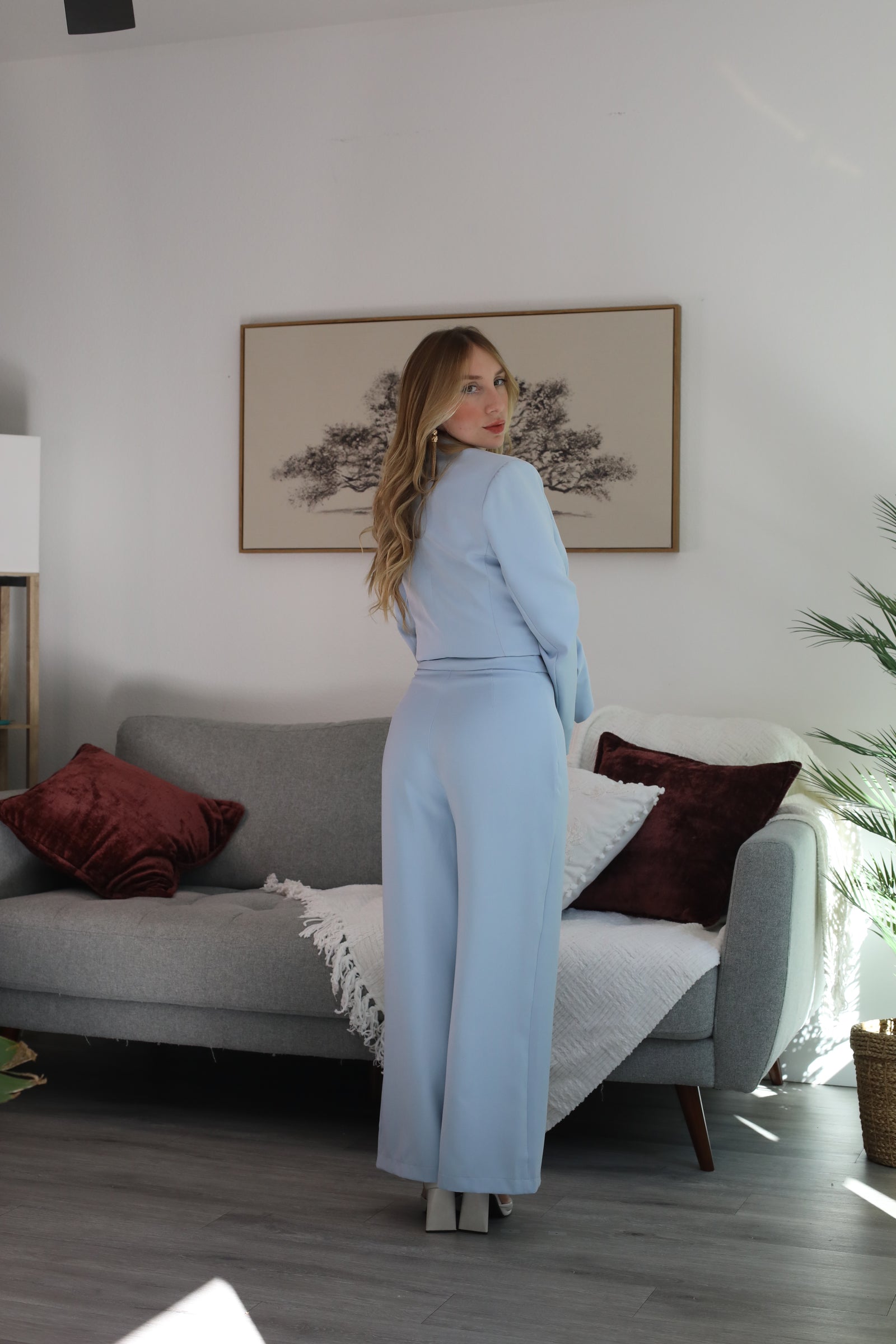 Dunamis Wide-Leg Tailored Pants