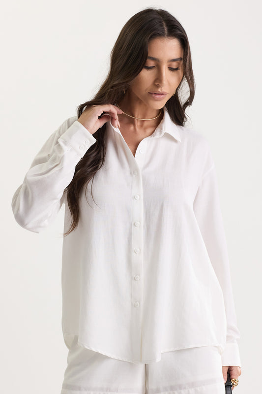 White Lulu Blouse