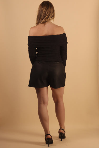 Textured Shoulder Blouse