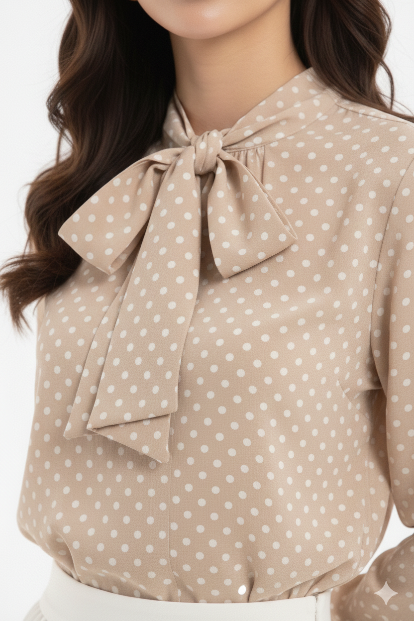 Aurami Polka Dot Blouse