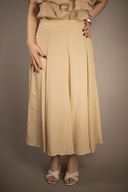 Polka Dot Midi Skirt