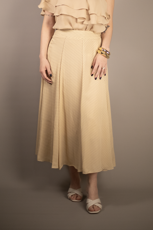 Polka Dot Midi Skirt