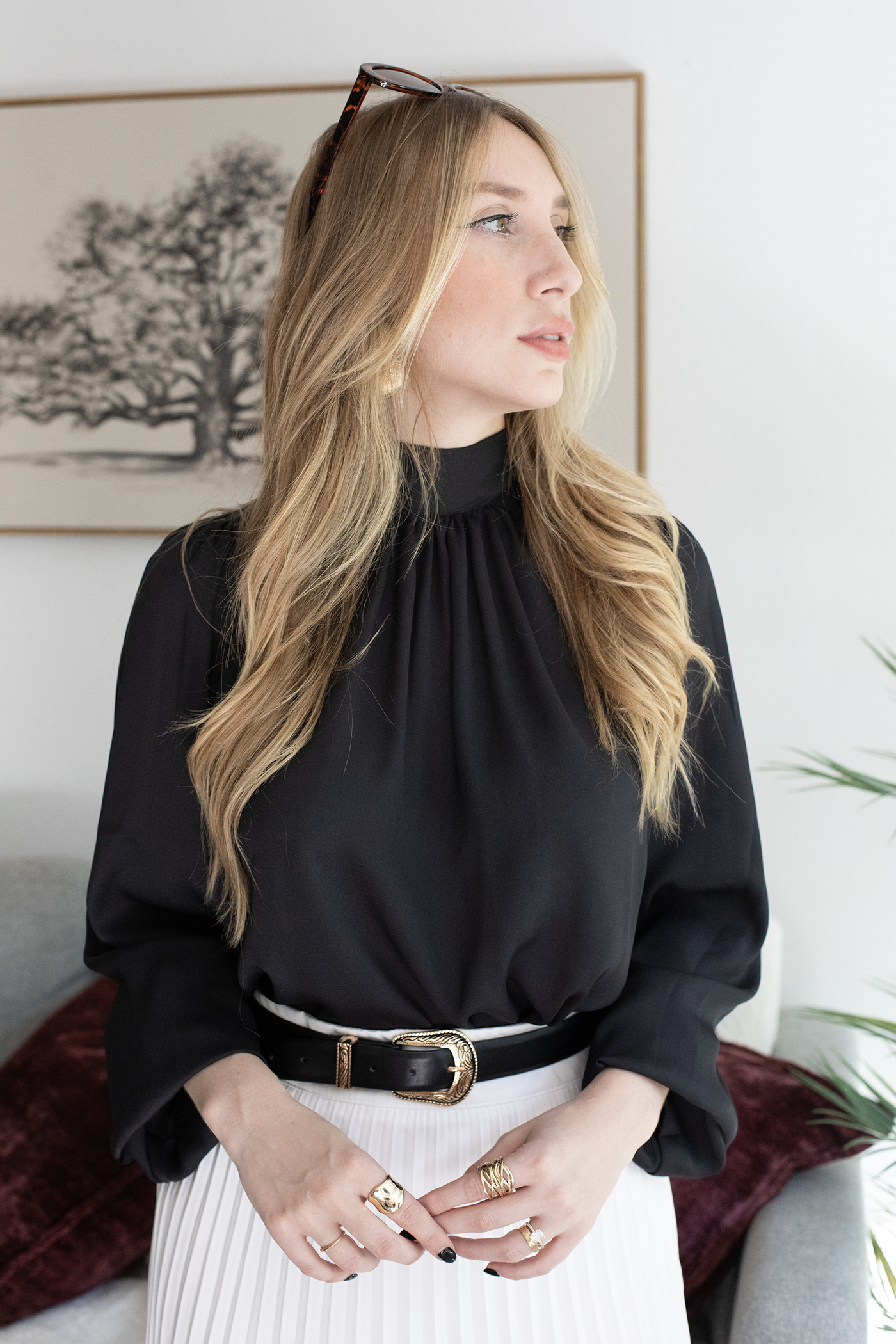Aurami Bow-Tie Blouse