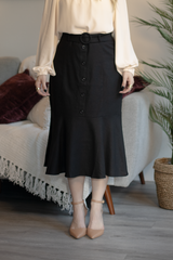 Linen Diana Midi Skirt