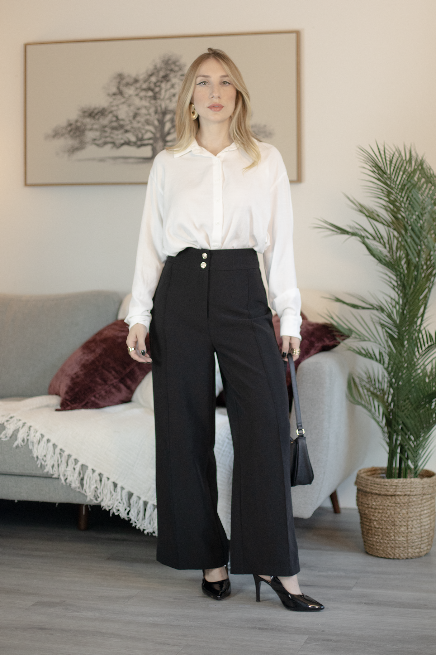 Dunamis Wide-Leg Tailored Pants