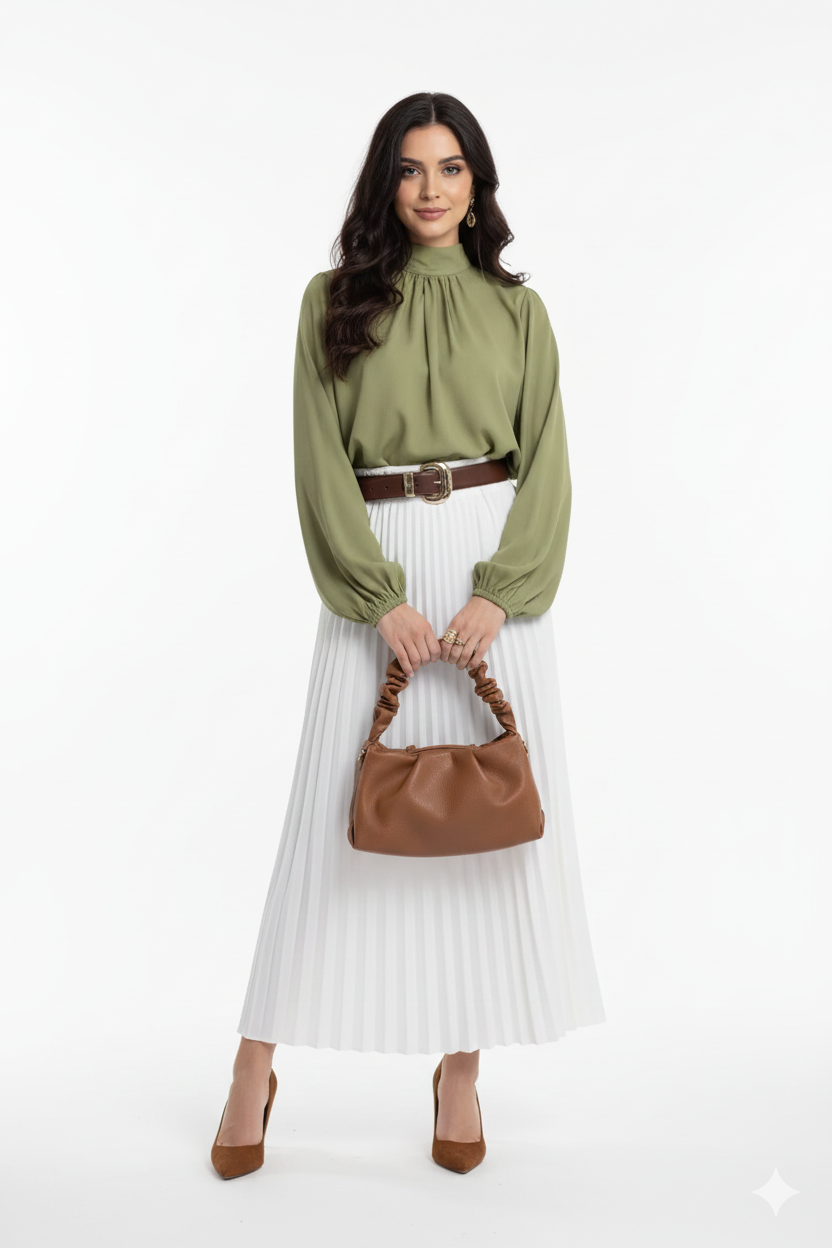 Aurami Bow-Tie Blouse
