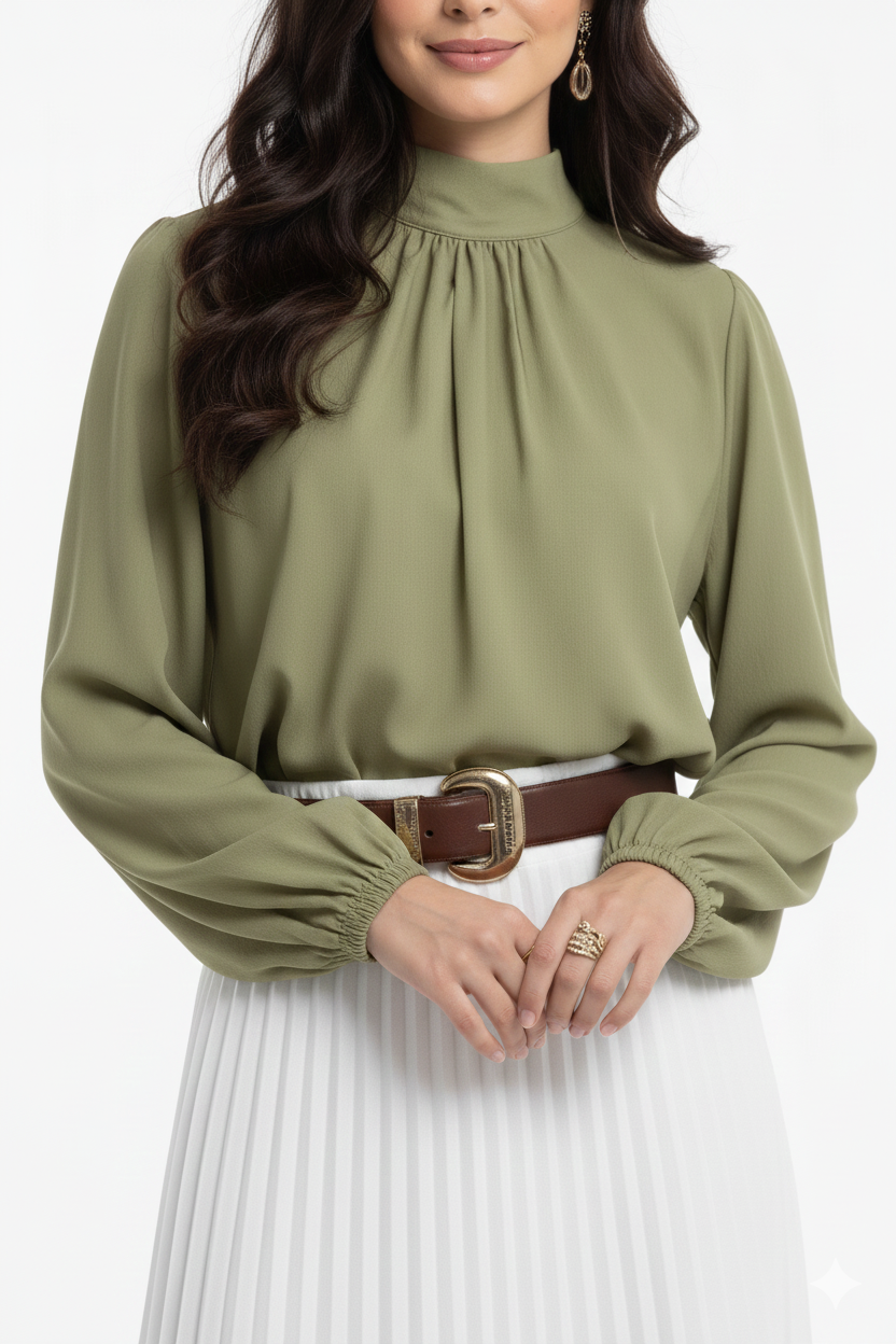 Aurami Bow-Tie Blouse
