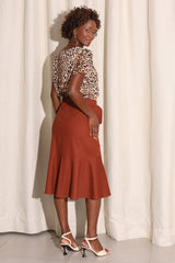 Linen Diana Midi Skirt