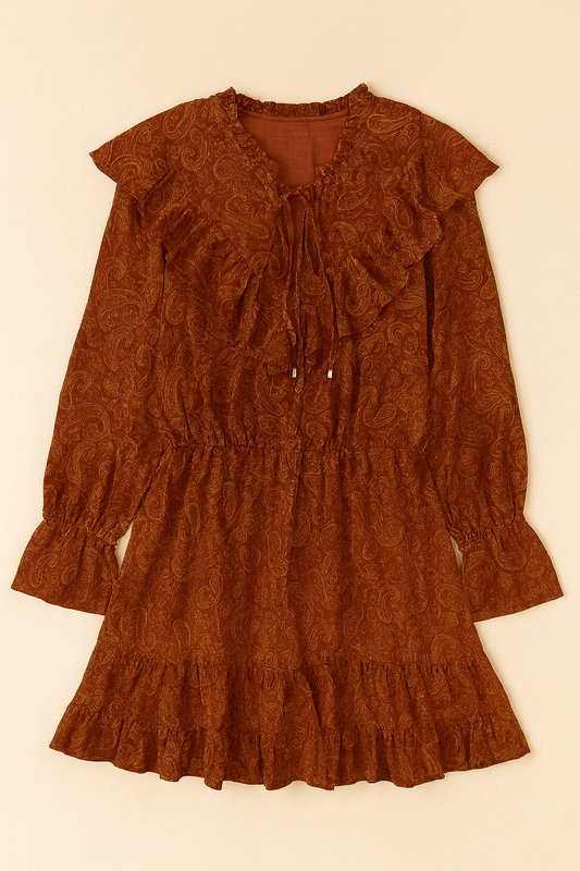 Paisley Print Dress
