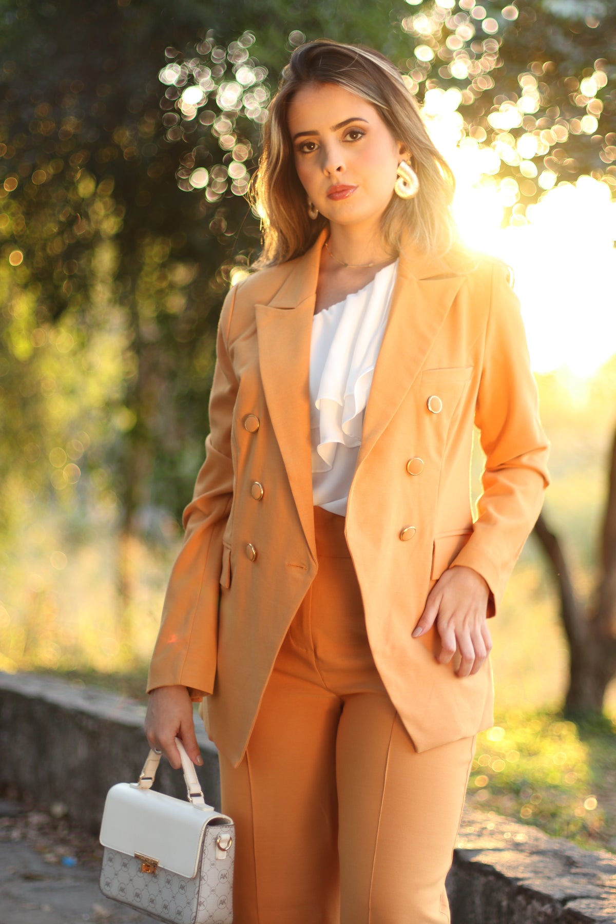 Dunamis Caramel Tailored Blazer