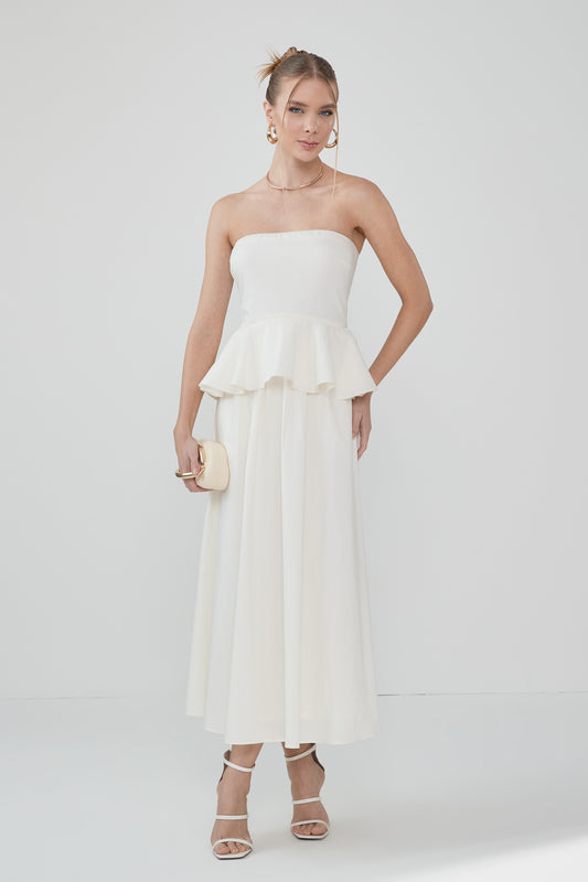 Delphine White Dress