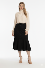 Linen Diana Midi Skirt
