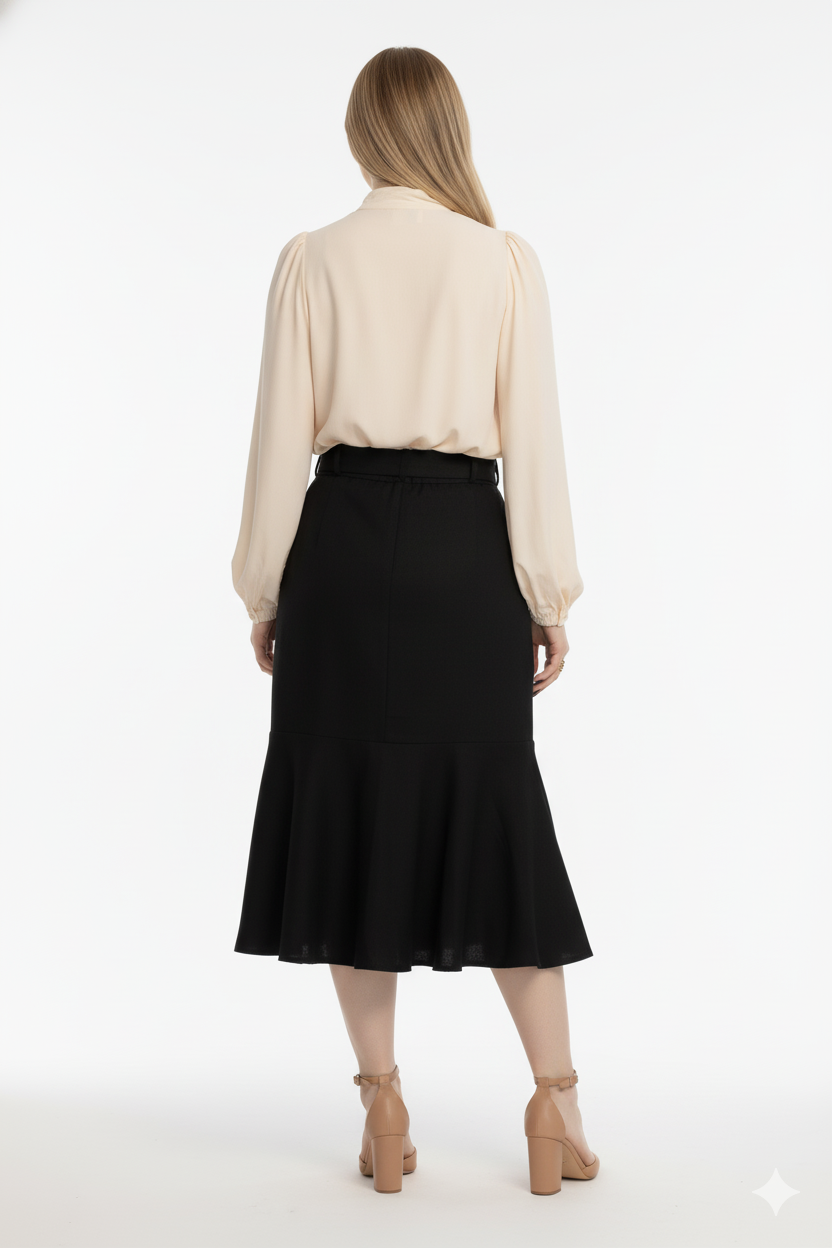Linen Diana Midi Skirt
