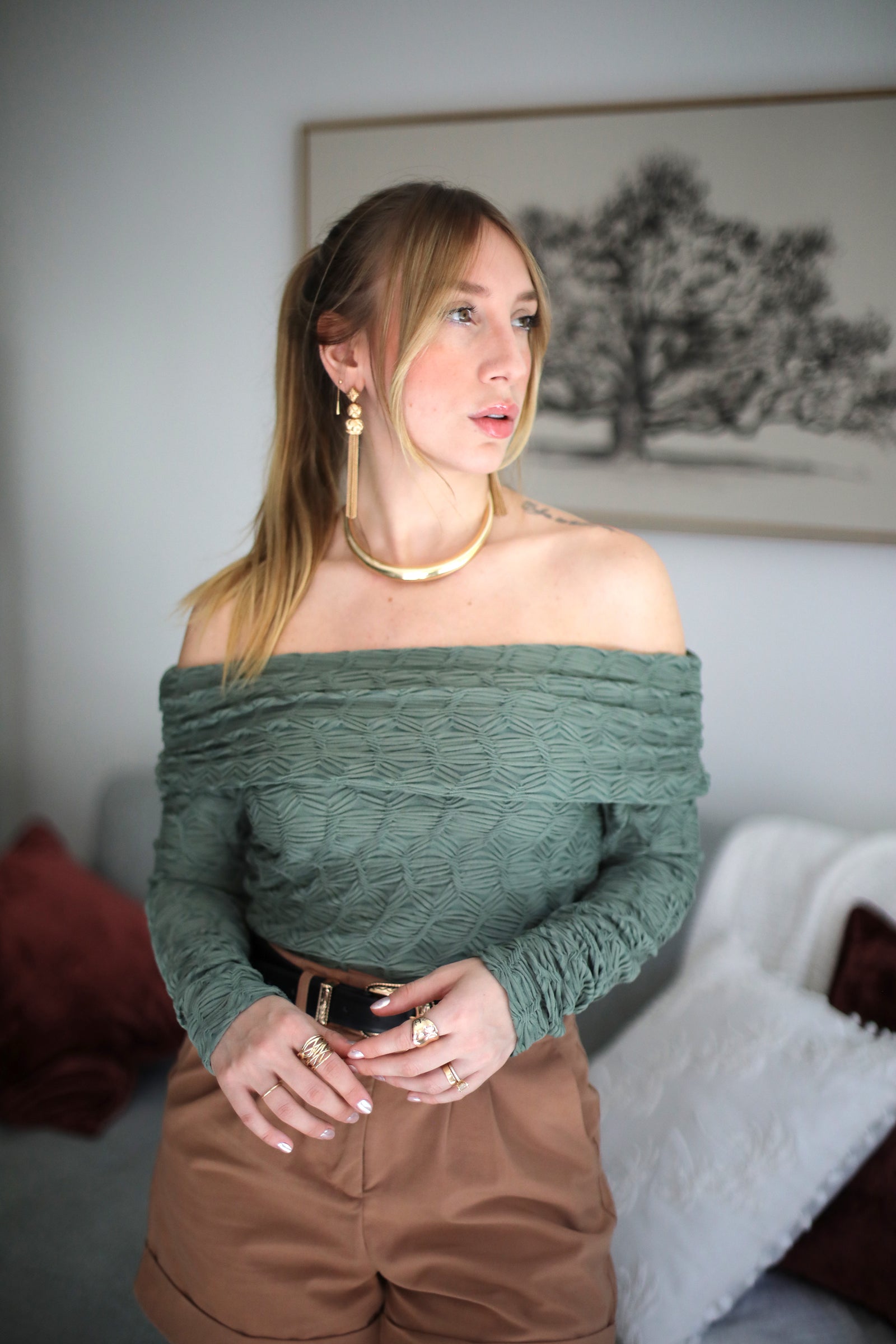 BeFree Textured Blouse