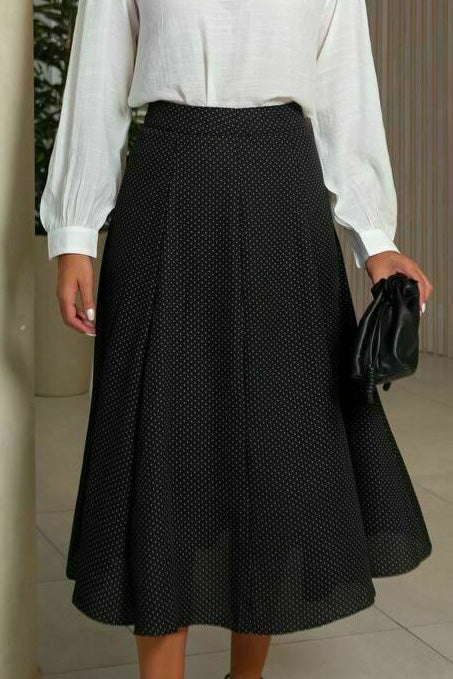 Black Polka Dot Skirt