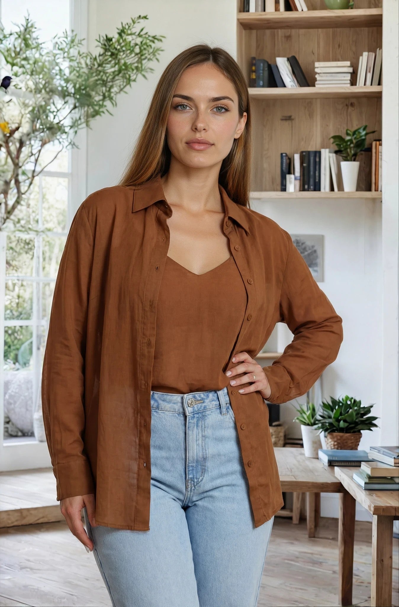 Carla Lyocell Blouse Set