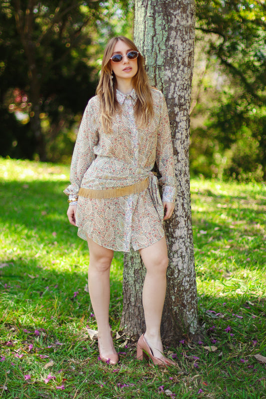 Floral Shirt Dress