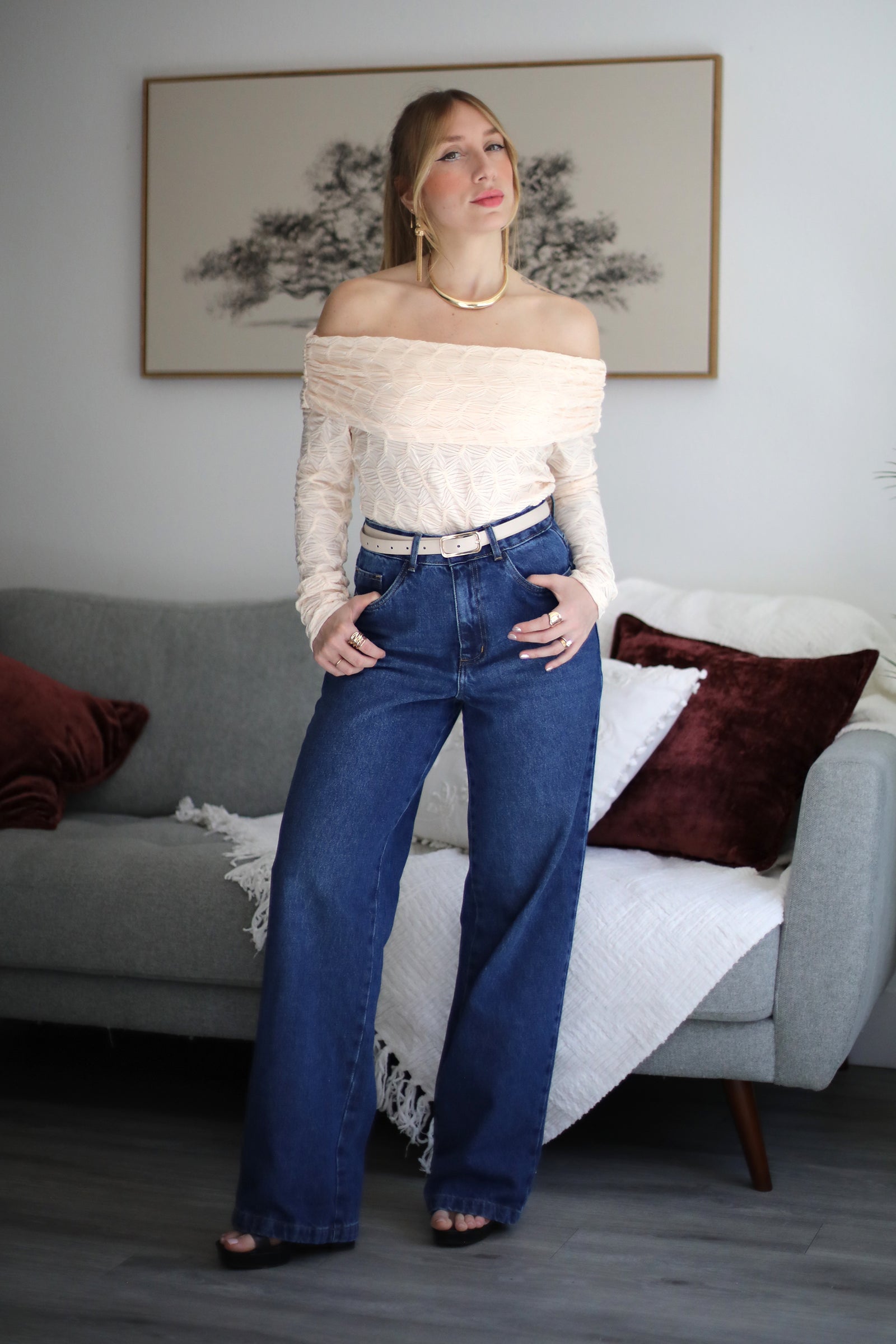 BeFree Textured Blouse