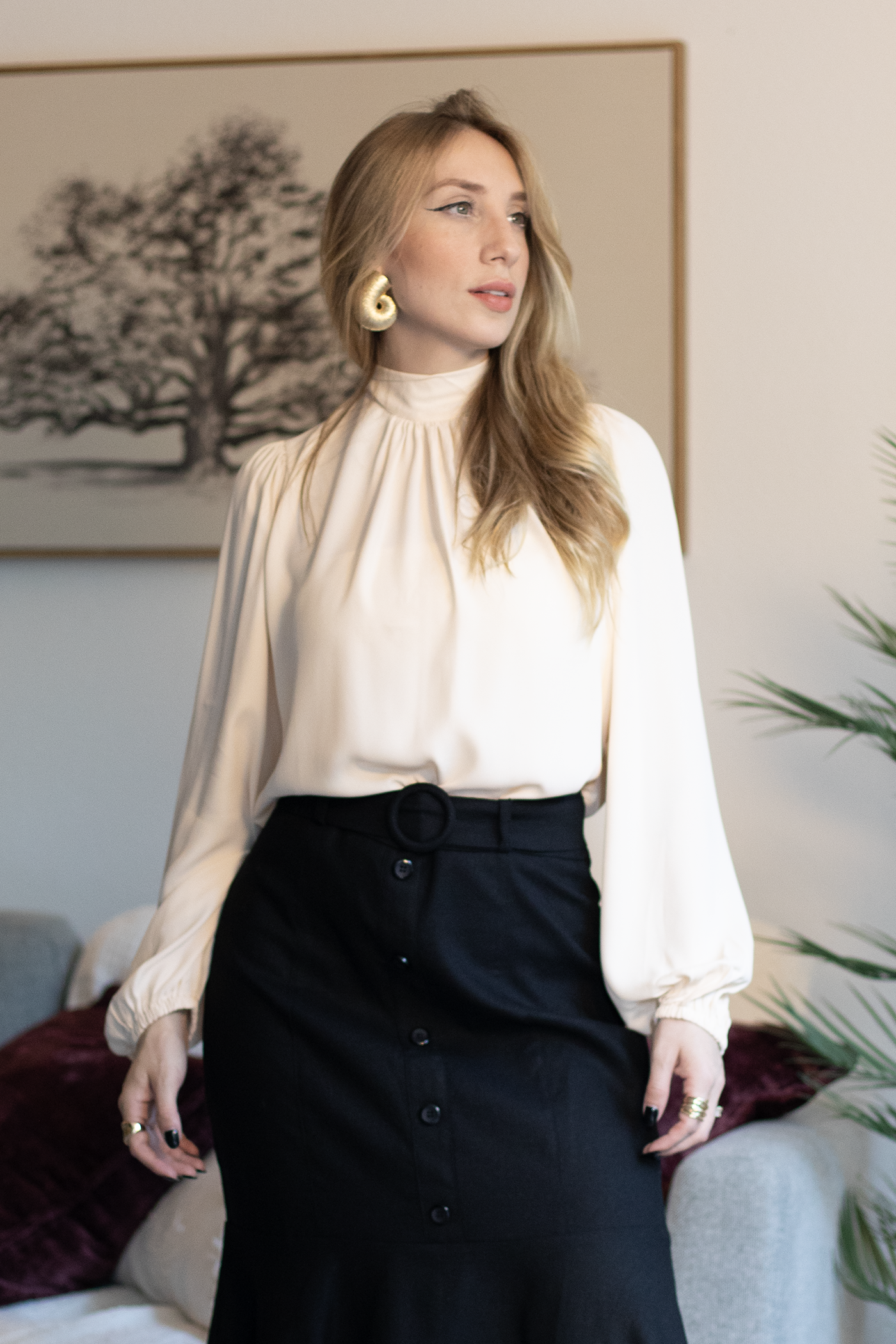 Aurami Bow-Tie Blouse