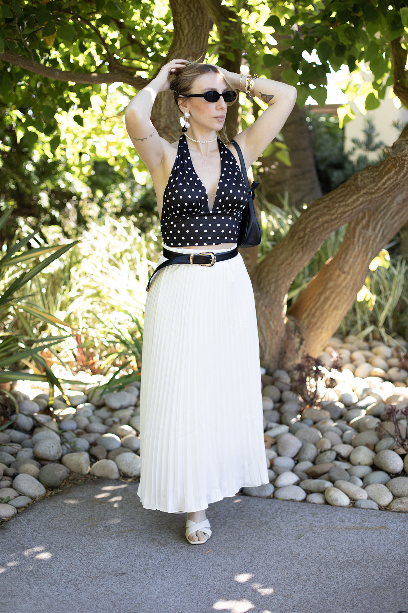 Midi Pleated Skirt