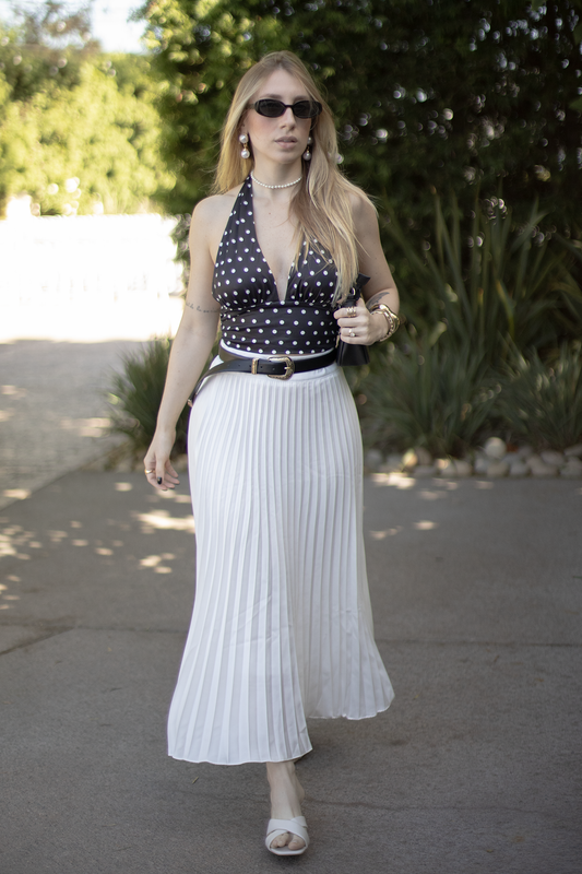 Midi Pleated Skirt