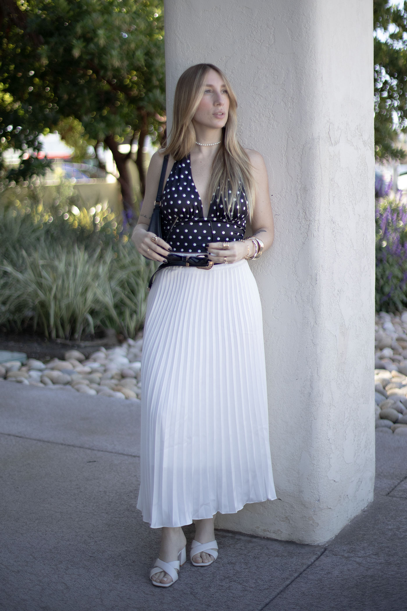 Midi Pleated Skirt
