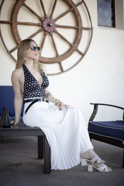 Midi Pleated Skirt