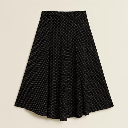 Black Polka Dot Skirt