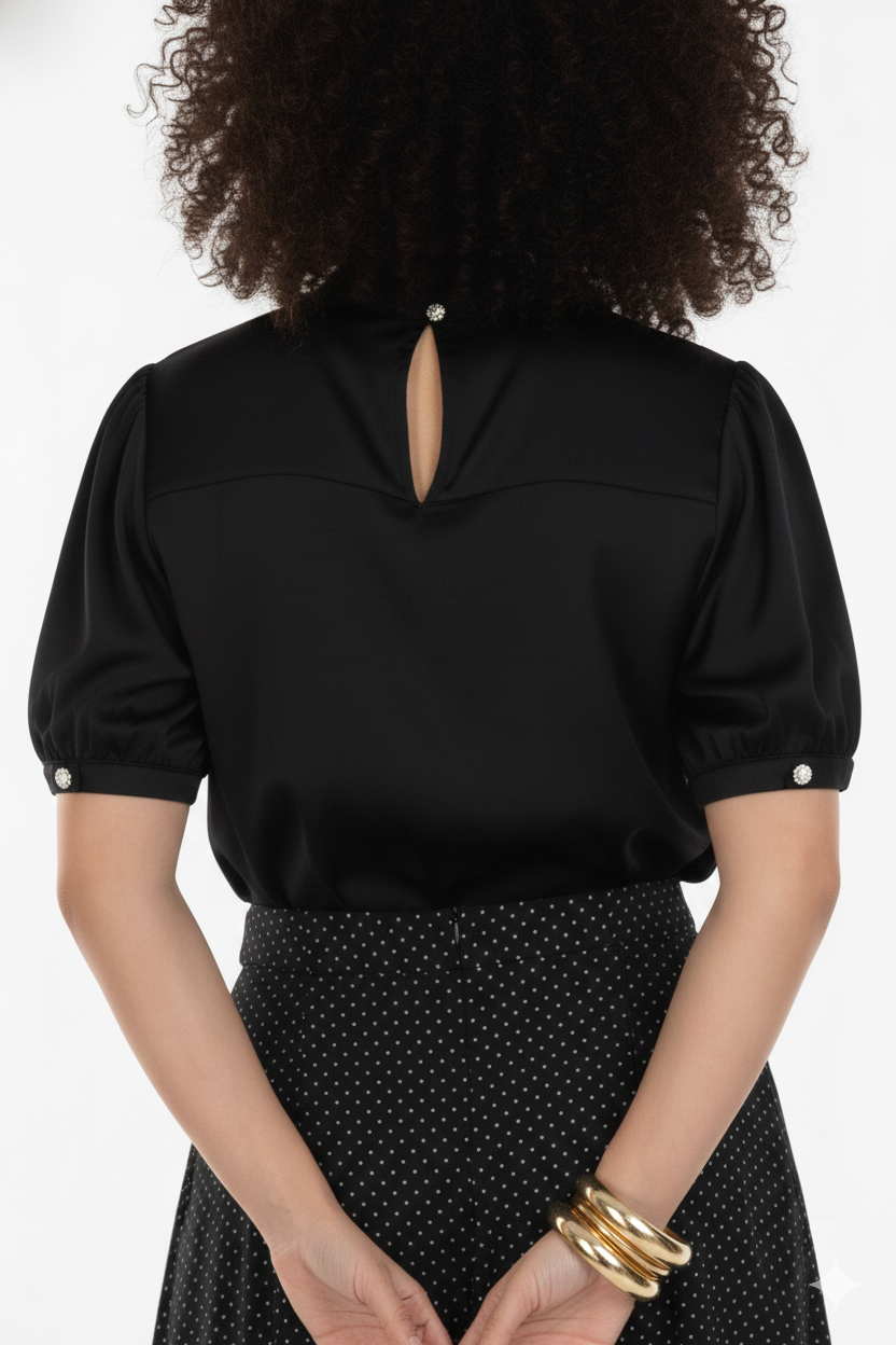 Aurami Short Sleeve Princesa Blouse
