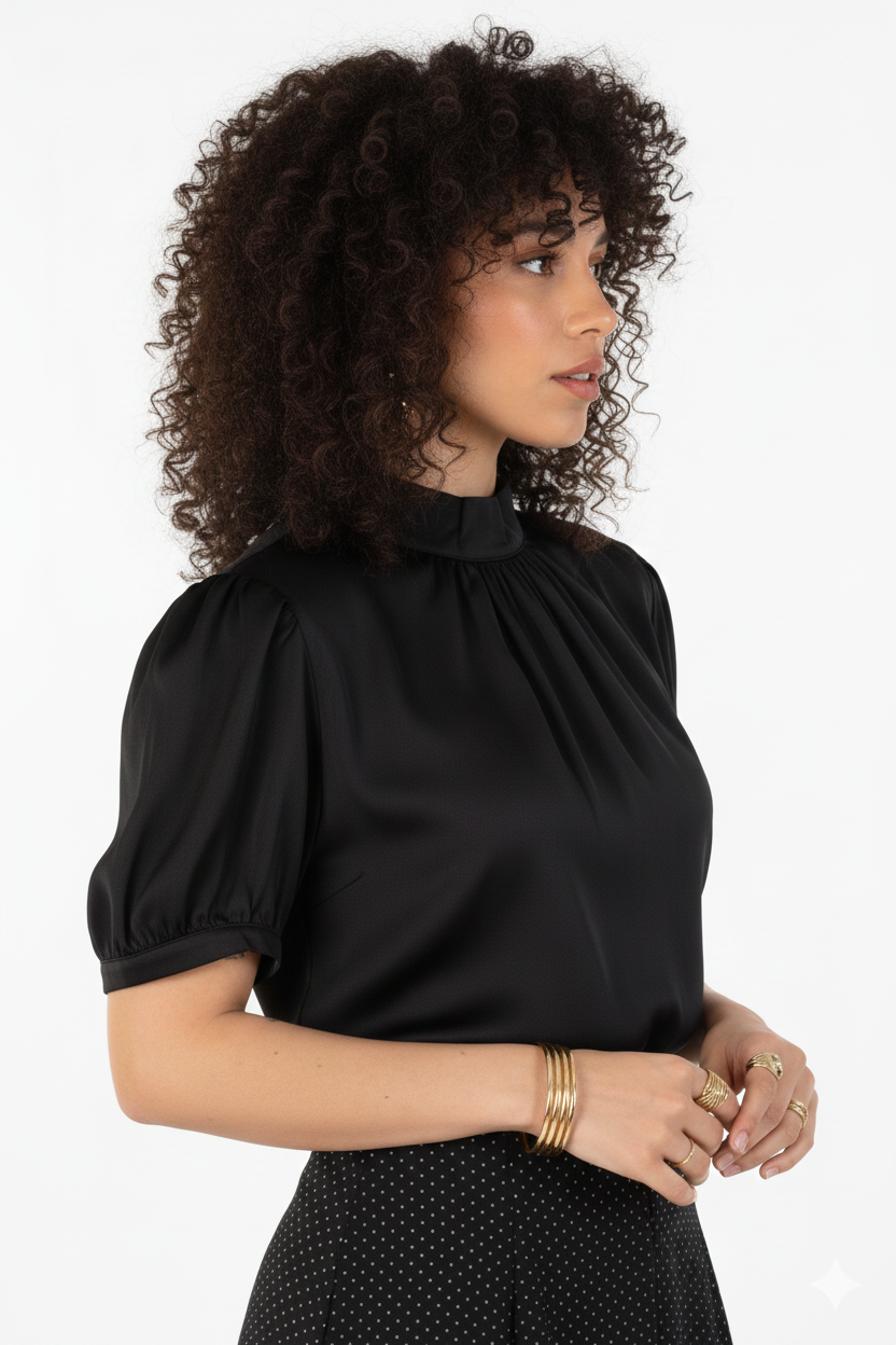 Aurami Short Sleeve Princesa Blouse