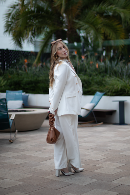 Off-White Blazer and Pants Set