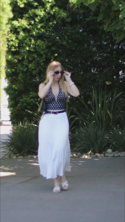 Midi Pleated Skirt