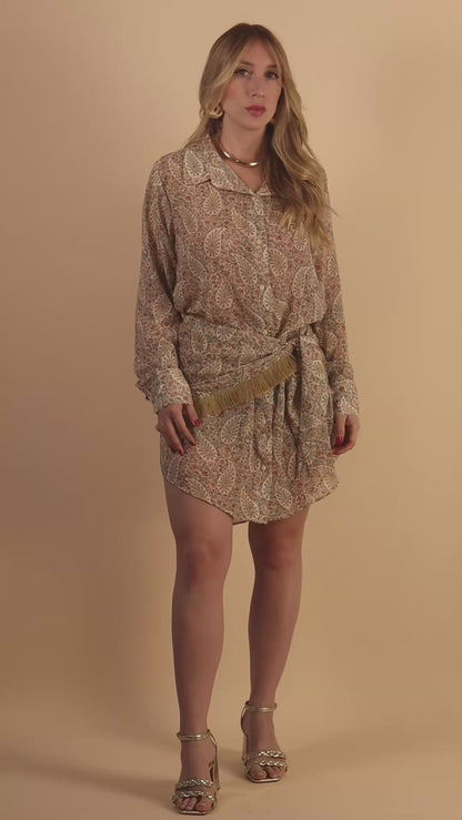 Floral Shirt Dress